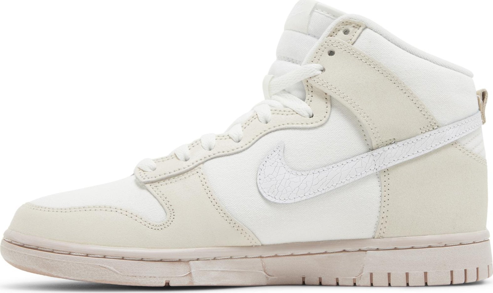 [DV0822-100] Mens Nike DUNK HIGH RETRO PRM 'CRACKED LEATHER SWOOSH'