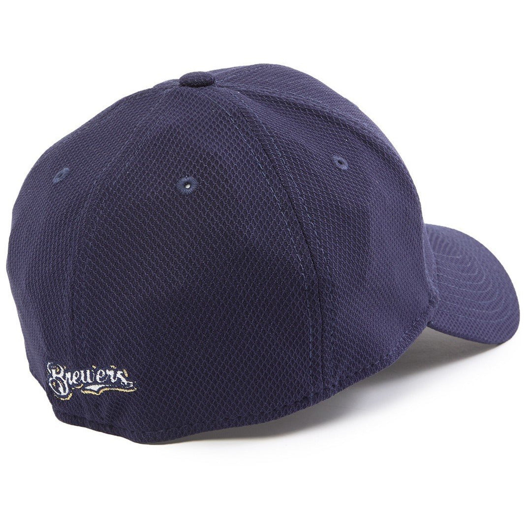 [11403319] Mens New Era MLB Diamond Era Classic 39Thirty Stretch Cap Milwaukee Brewers