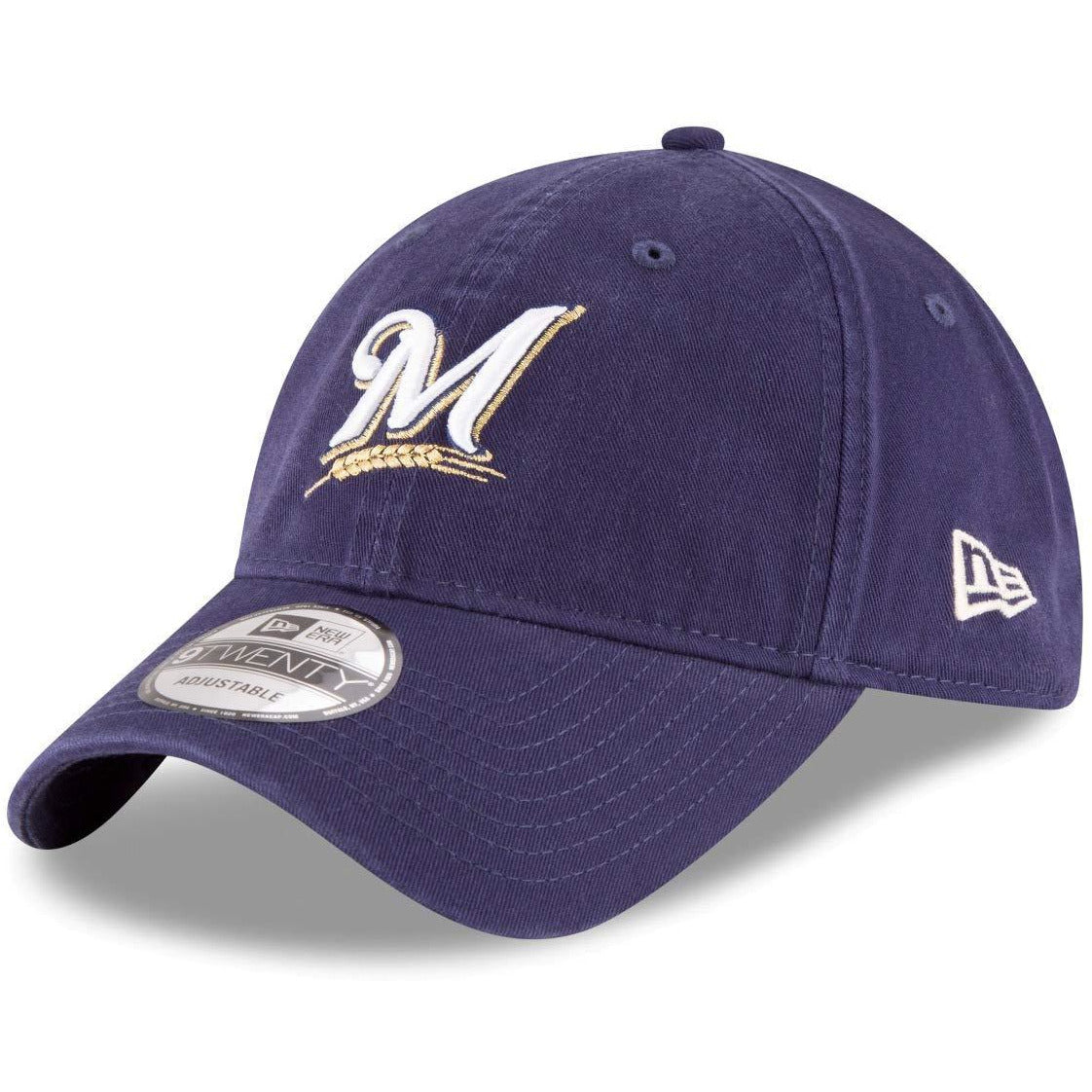 [11417795] Mens New Era MLB Core Classic 9Twenty Adjustable Cap Milwaukee Brewers