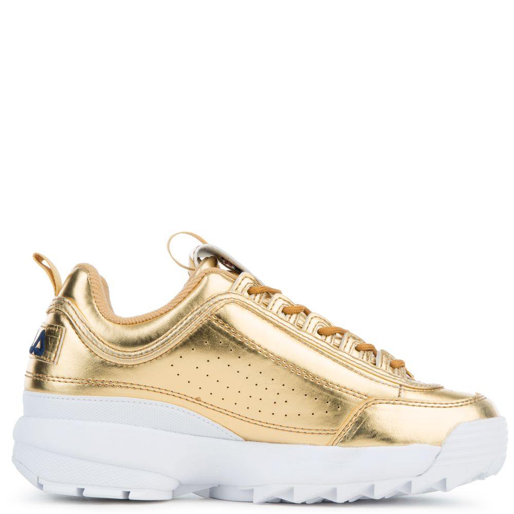 [5FM00040-720] Womens Fila Disruptor II Premium Metallic - sneakAR