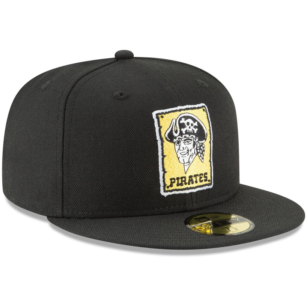 [11590960] Mens New Era MLB Cooperstown Wool 59Fifty Fitted Hat - Pirates - sneakAR