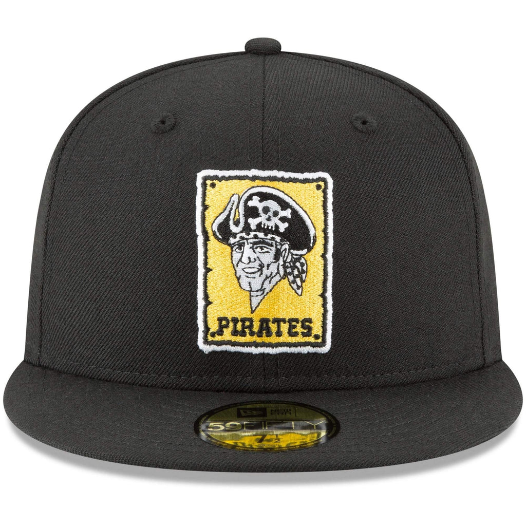 [11590960] Mens New Era MLB Cooperstown Wool 59Fifty Fitted Hat - Pirates - sneakAR