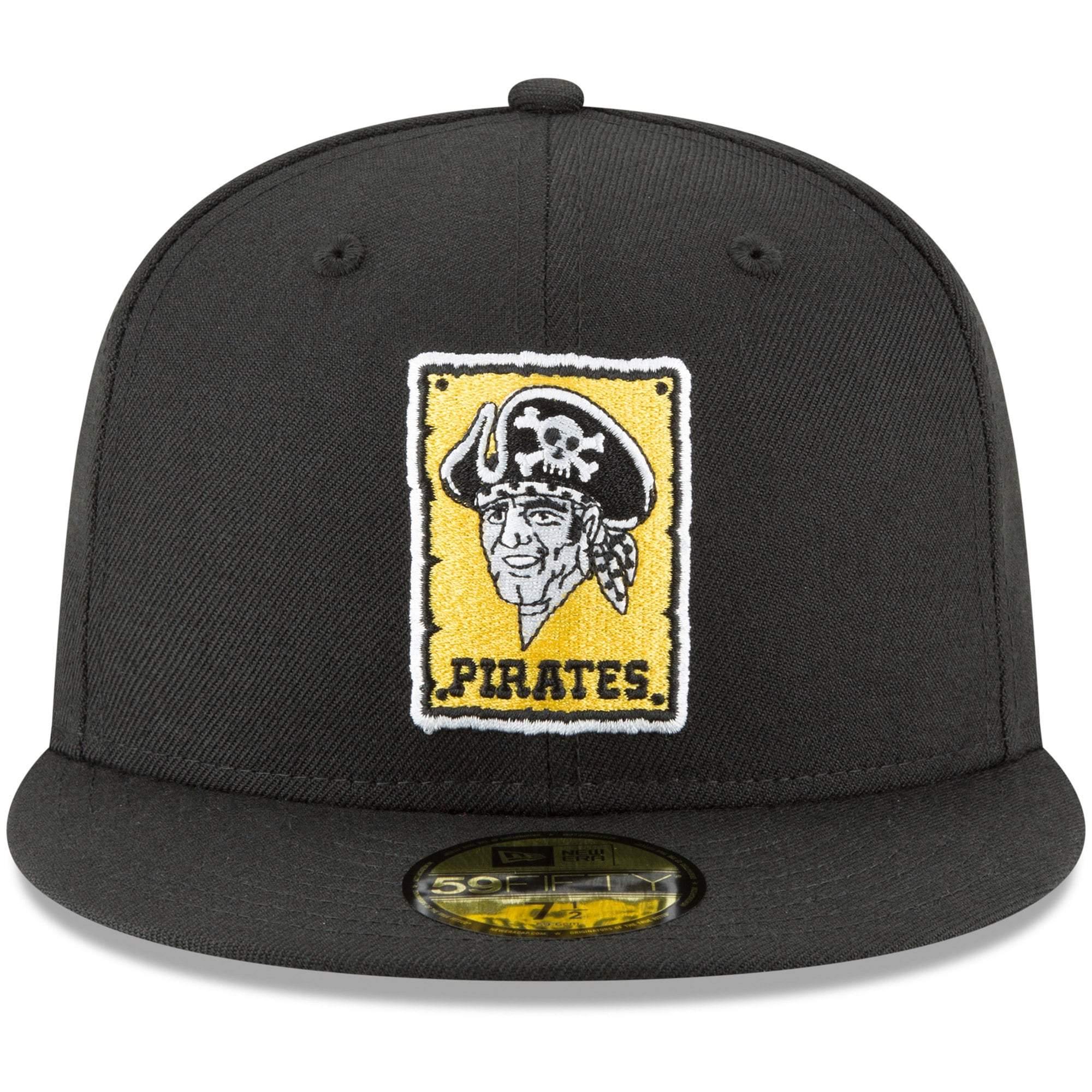 [11590960] Mens New Era MLB Cooperstown Wool 59Fifty Fitted Hat - Pirates - sneakAR