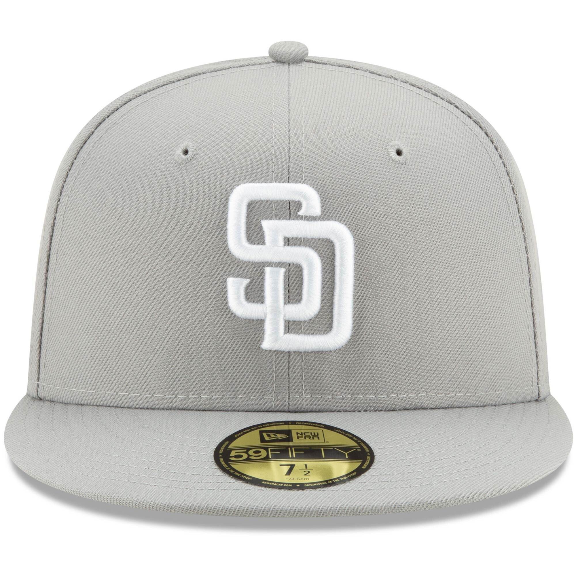 [11591111] Mens New Era MLB League Basic 59Fifty Fitted - San Diego Padres - sneakAR