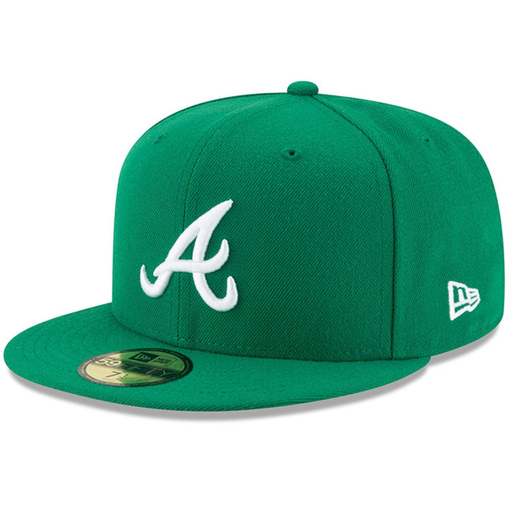 [11591180] Mens New Era MLB League Basic 59Fifty Fitted - Atlanta Braves - sneakAR