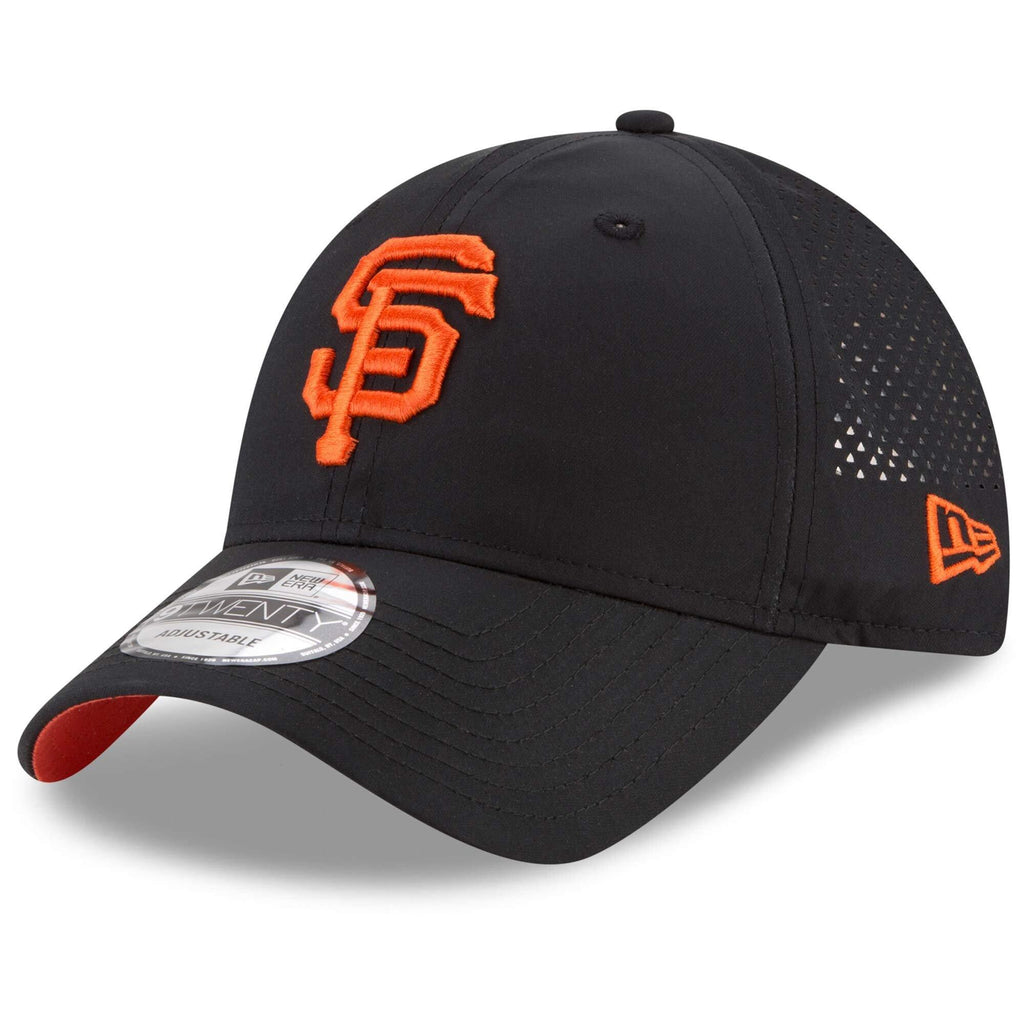 [11591230] Mens New Era MLB Perforated Pivot 9TWENTY Adjustable Hat - Giants - sneakAR