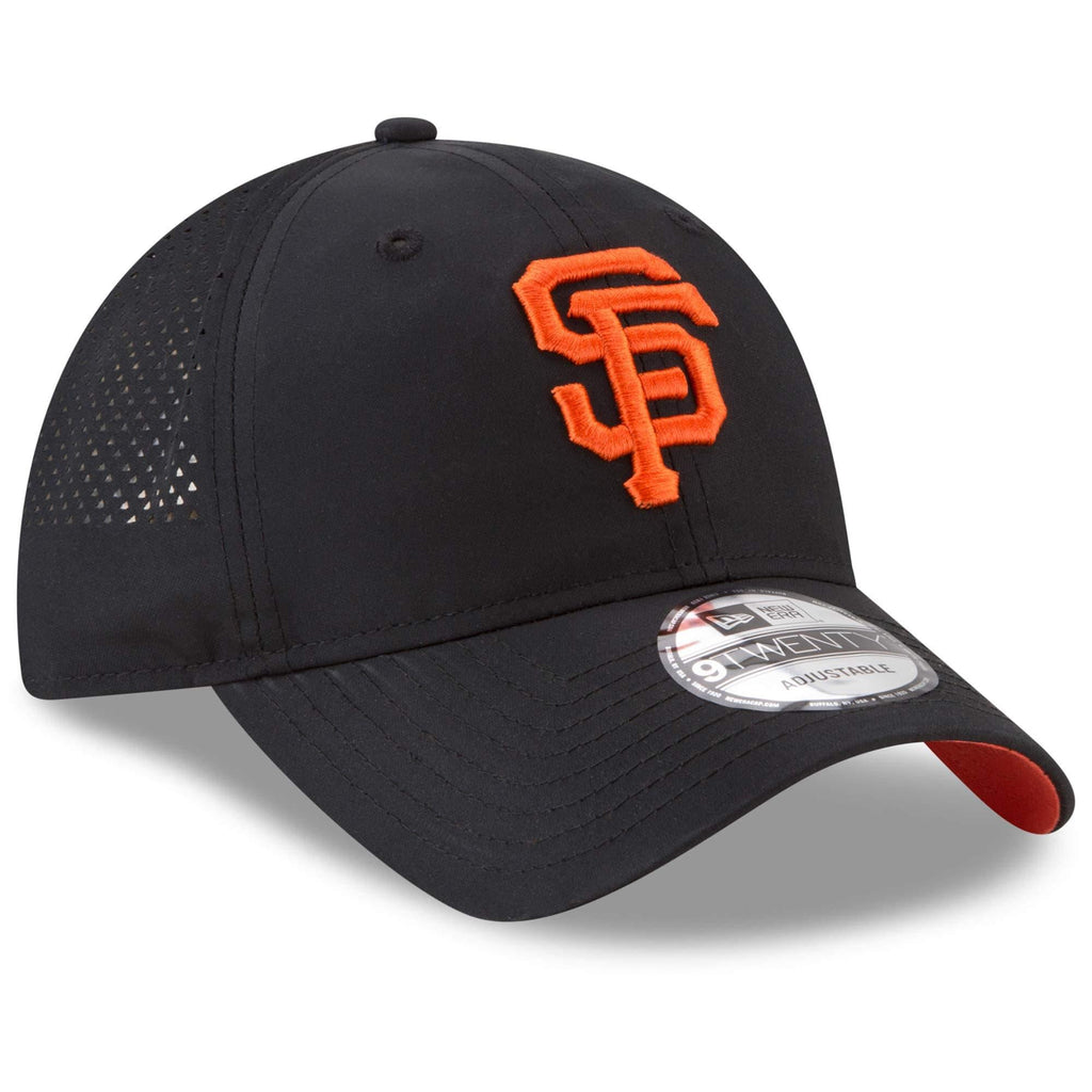 [11591230] Mens New Era MLB Perforated Pivot 9TWENTY Adjustable Hat - Giants - sneakAR