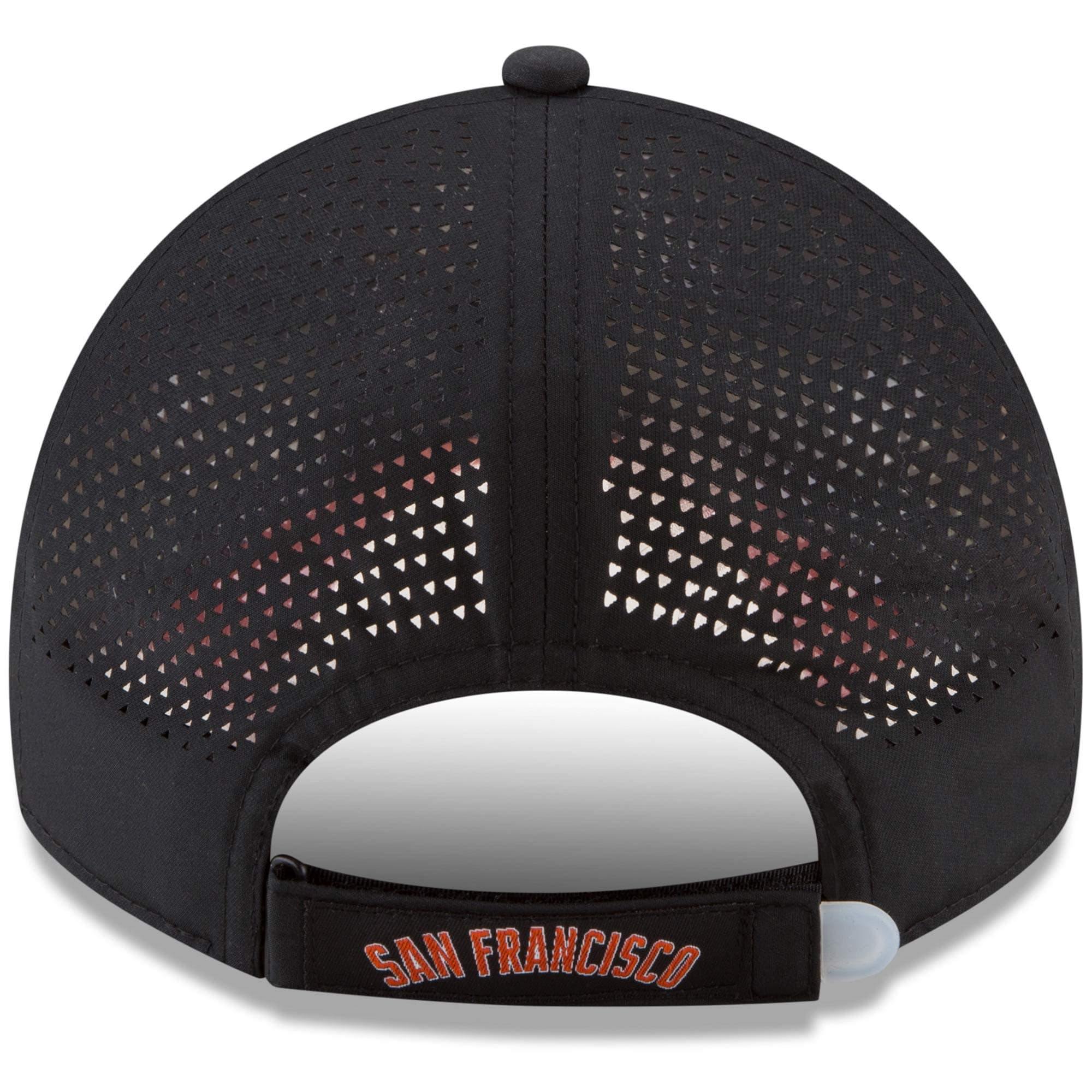 [11591230] Mens New Era MLB Perforated Pivot 9TWENTY Adjustable Hat - Giants - sneakAR