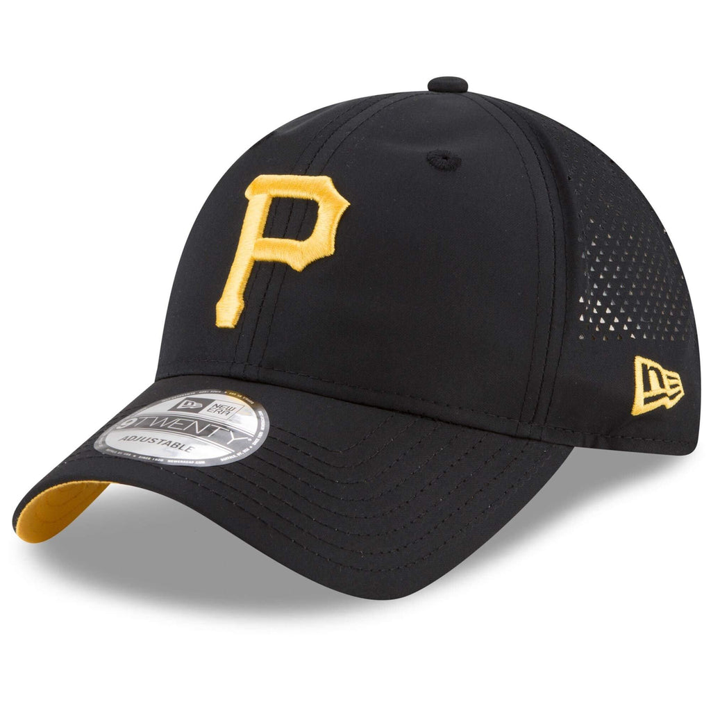 [11591234] Mens New Era MLB Perforated Pivot 9TWENTY Adjustable Hat - Pirates - sneakAR
