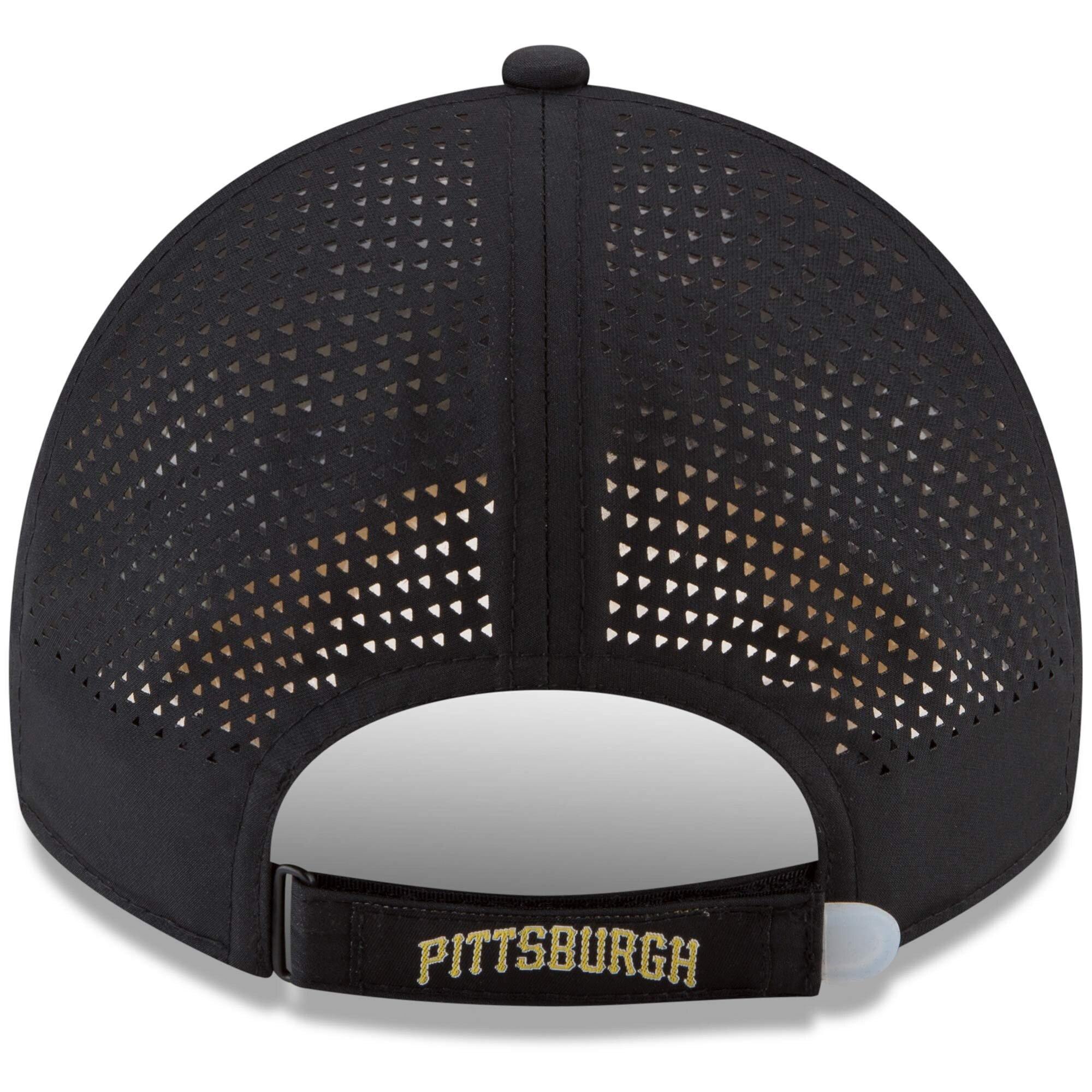 [11591234] Mens New Era MLB Perforated Pivot 9TWENTY Adjustable Hat - Pirates - sneakAR
