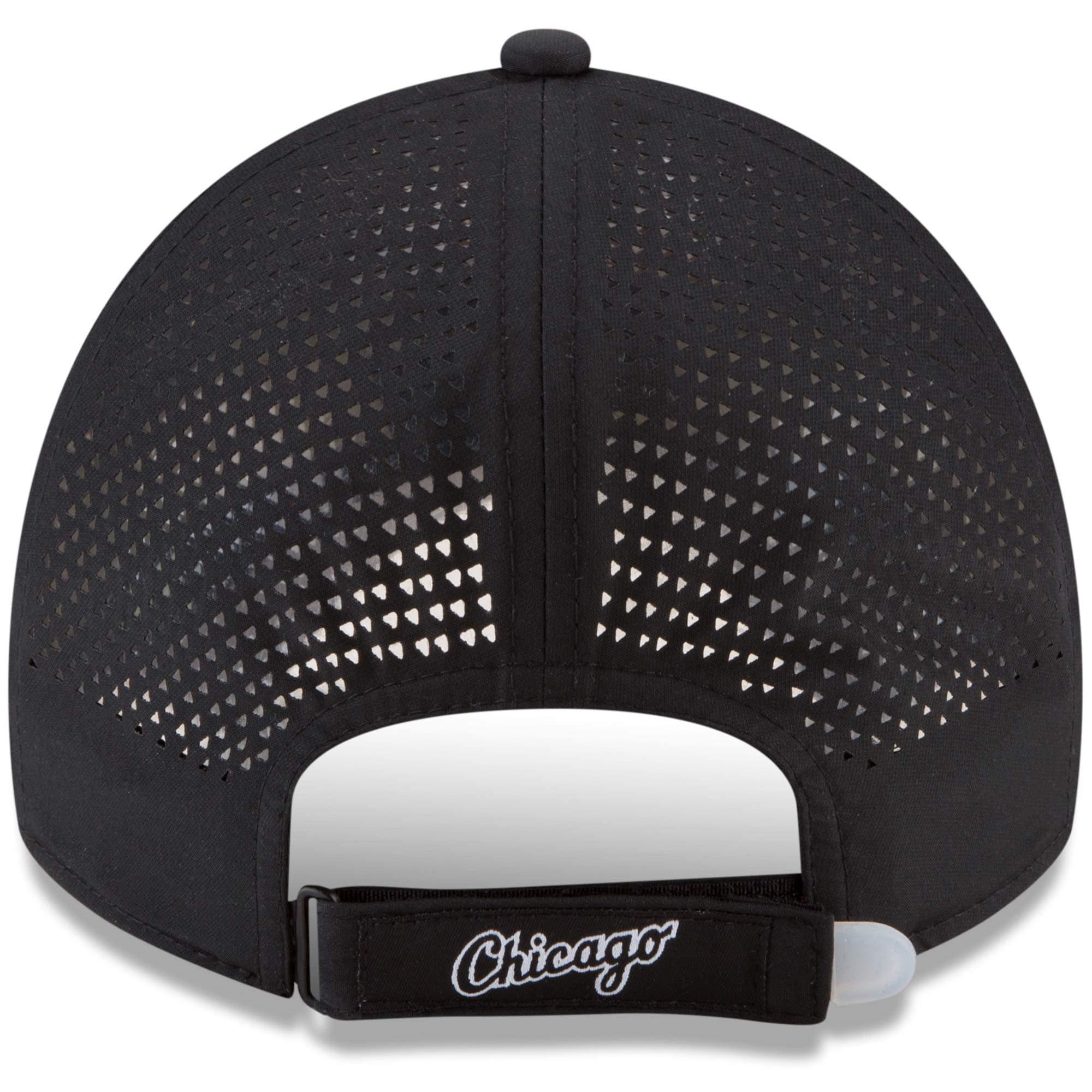 [11591264] Mens New Era MLB Perforated Pivot 9TWENTY Adjustable Hat - White Sox - sneakAR