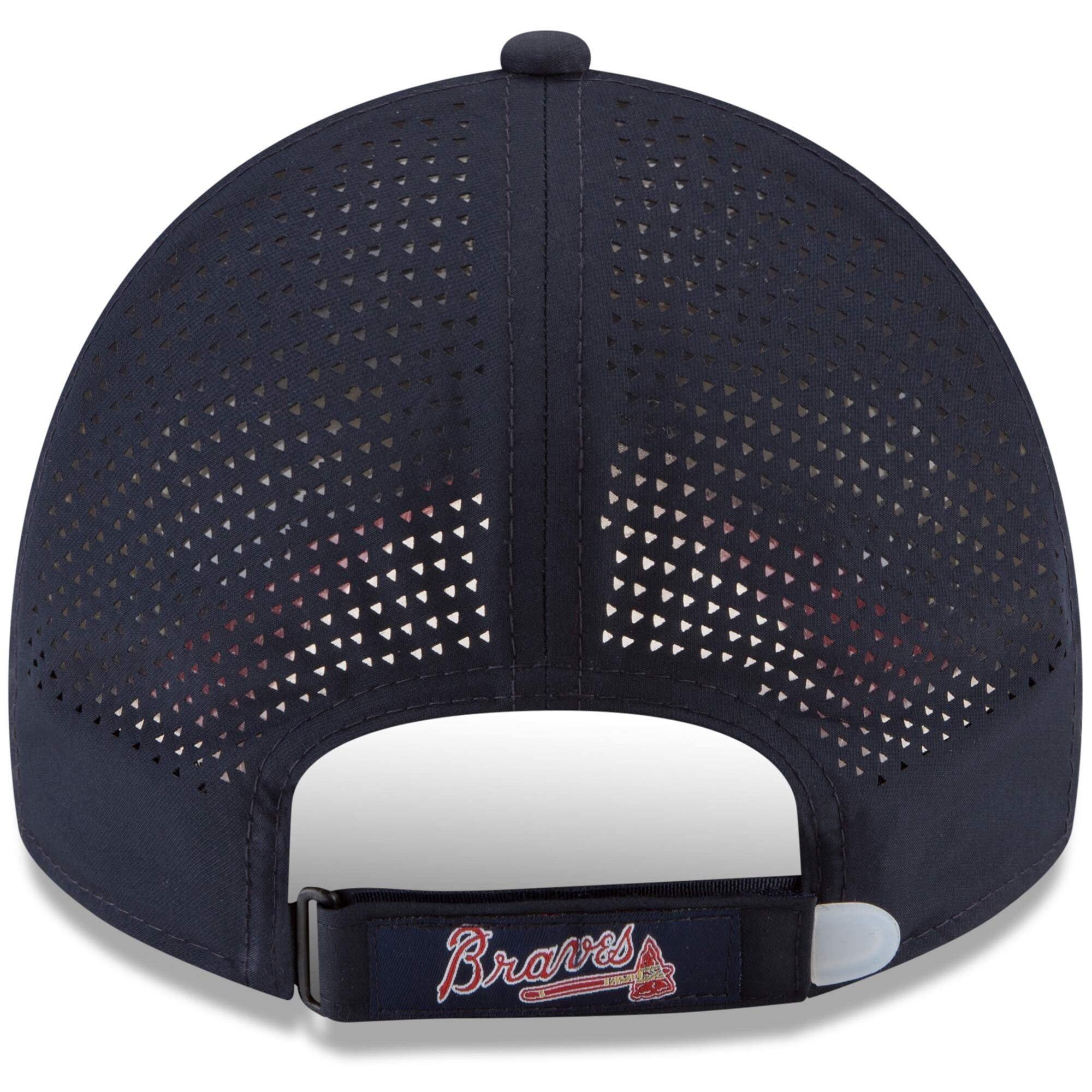 [11591272] Mens New Era MLB Perforated Pivot 9TWENTY Adjustable Hat - Braves - sneakAR