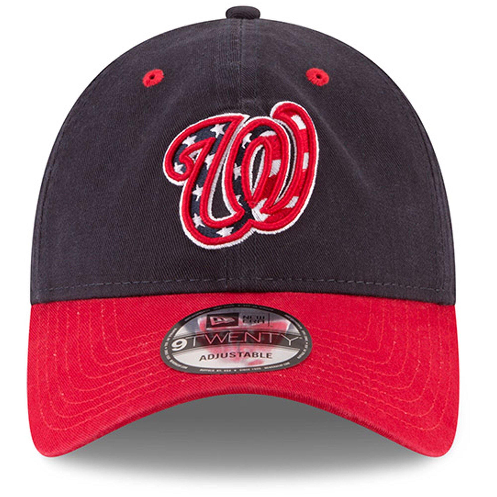 [11591482] Mens New Era MLB Core Classic 9Twenty Strapback Hat - Nationals - sneakAR