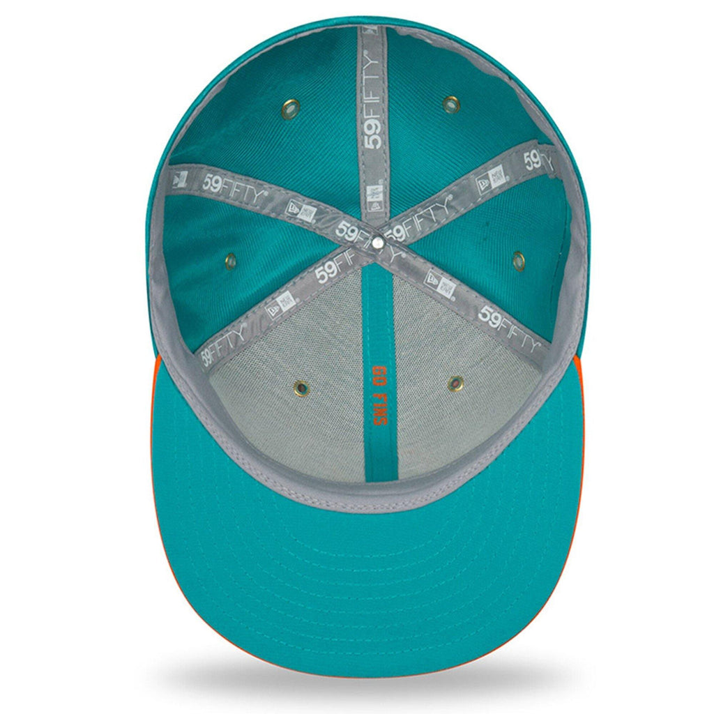 [11762999] Mens New Era NFL 2018 Sideline Home Official 59Fifty Fitted Dolphins - sneakAR