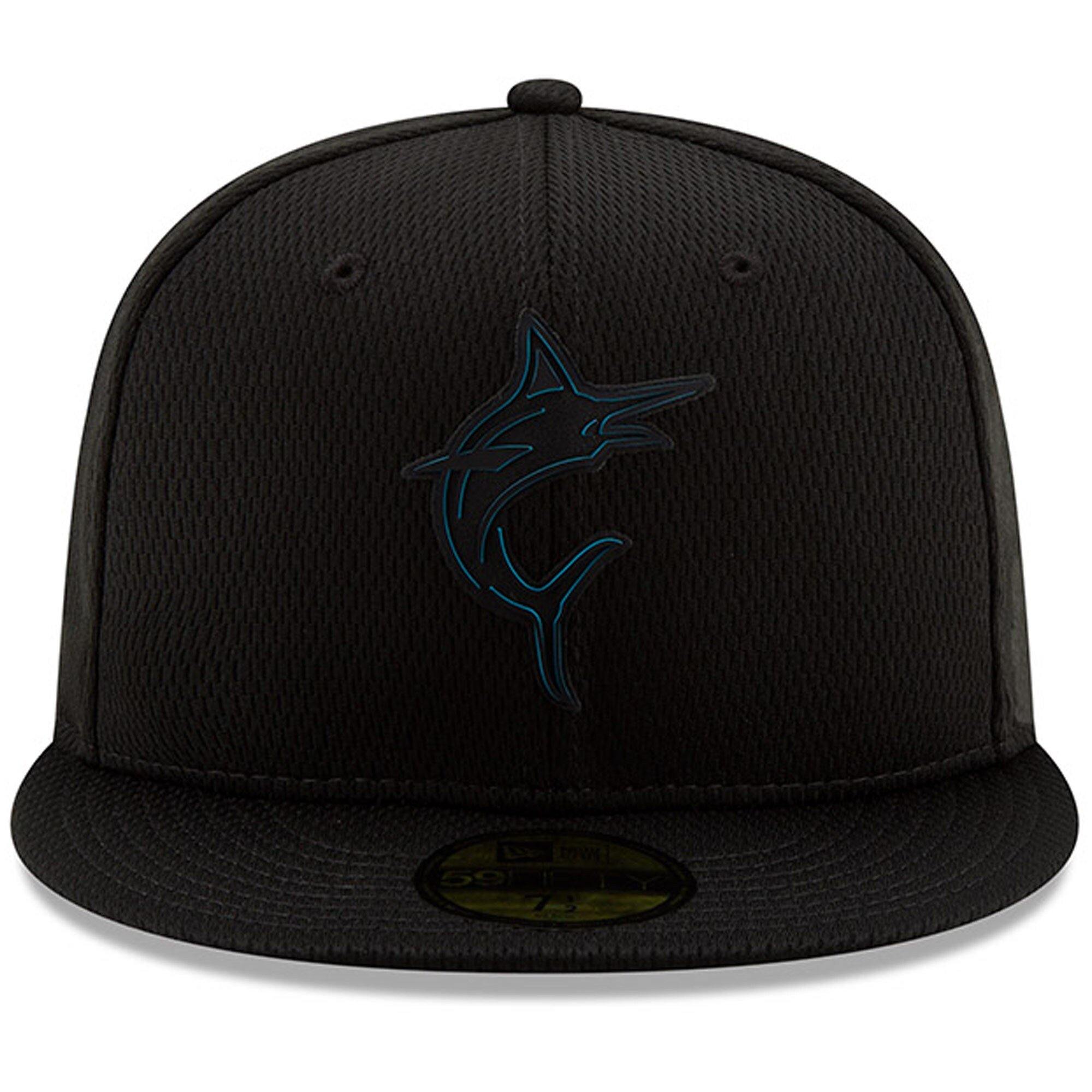 [11867906] Mens New Era MLB 2019 Clubhouse 59Fifty Fitted - Miami Marlins - sneakAR