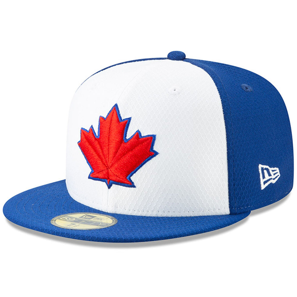 [11900013] Mens New Era MLB 2019 Batting Practice 59FIFTY Fitted Toronto Blue Jays
