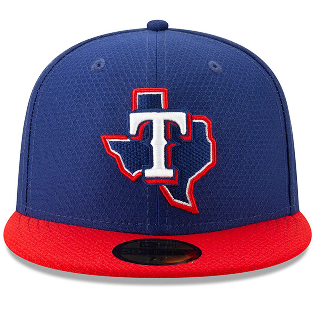 [11900014] Mens New Era MLB 2019 Batting Practice 59FIFTY Fitted Texas Rangers