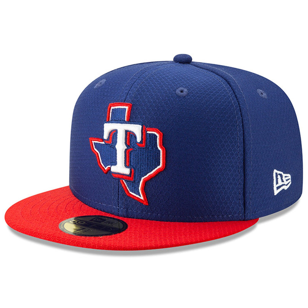 [11900014] Mens New Era MLB 2019 Batting Practice 59FIFTY Fitted Texas Rangers