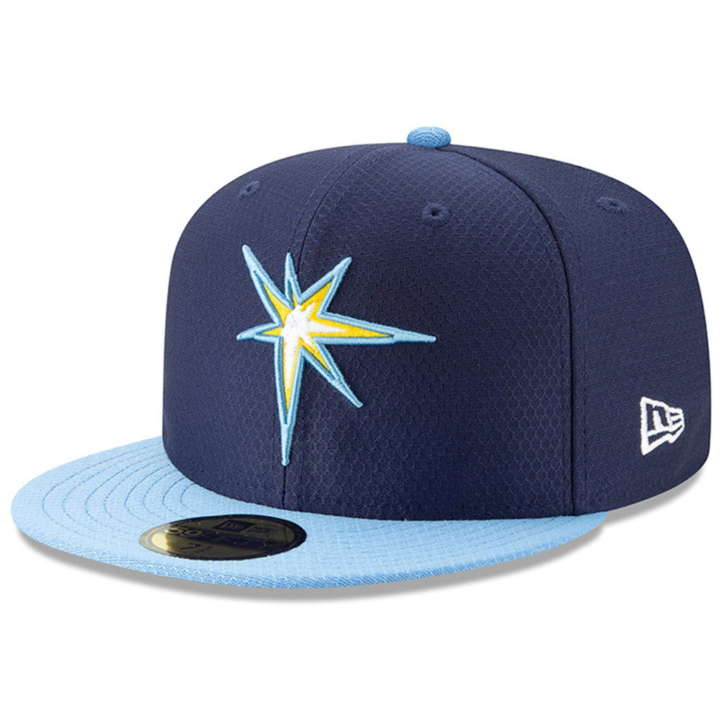 [11900016] Mens New Era MLB 2019 Batting Practice 59FIFTY Fitted Tampa Bay Rays