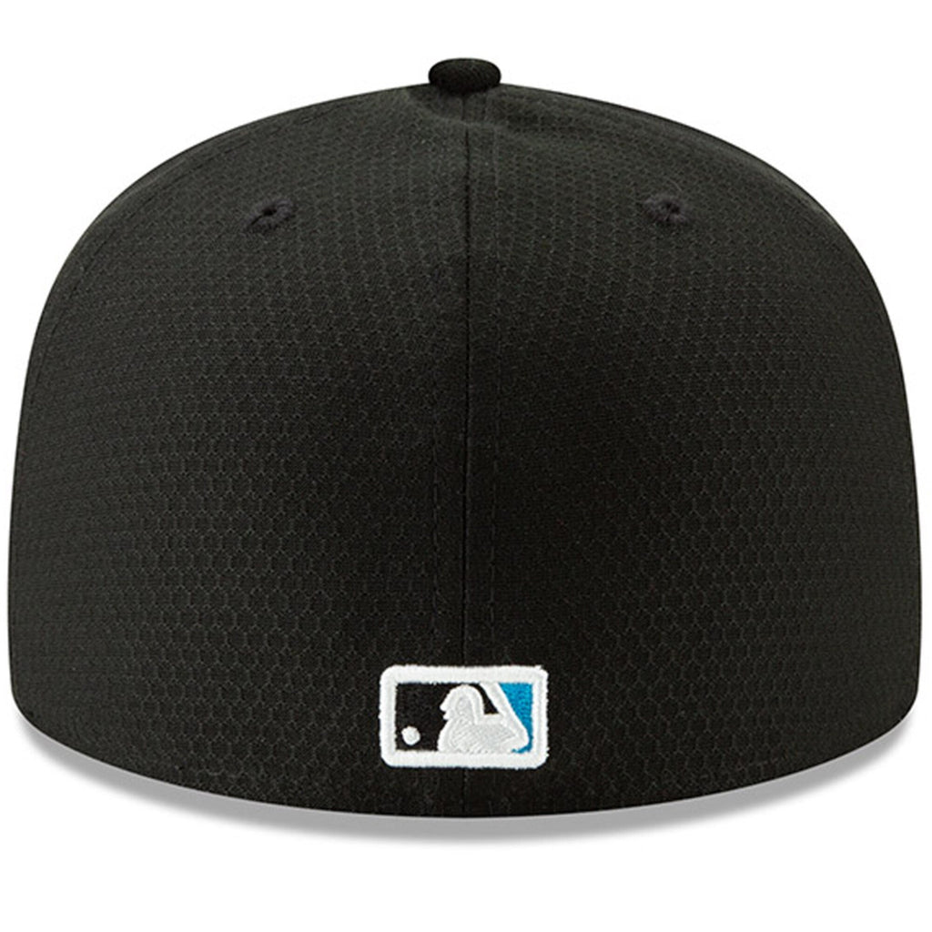 [11900034] Mens New Era MLB 2019 Batting Practice 59FIFTY Fitted Miami Marlins