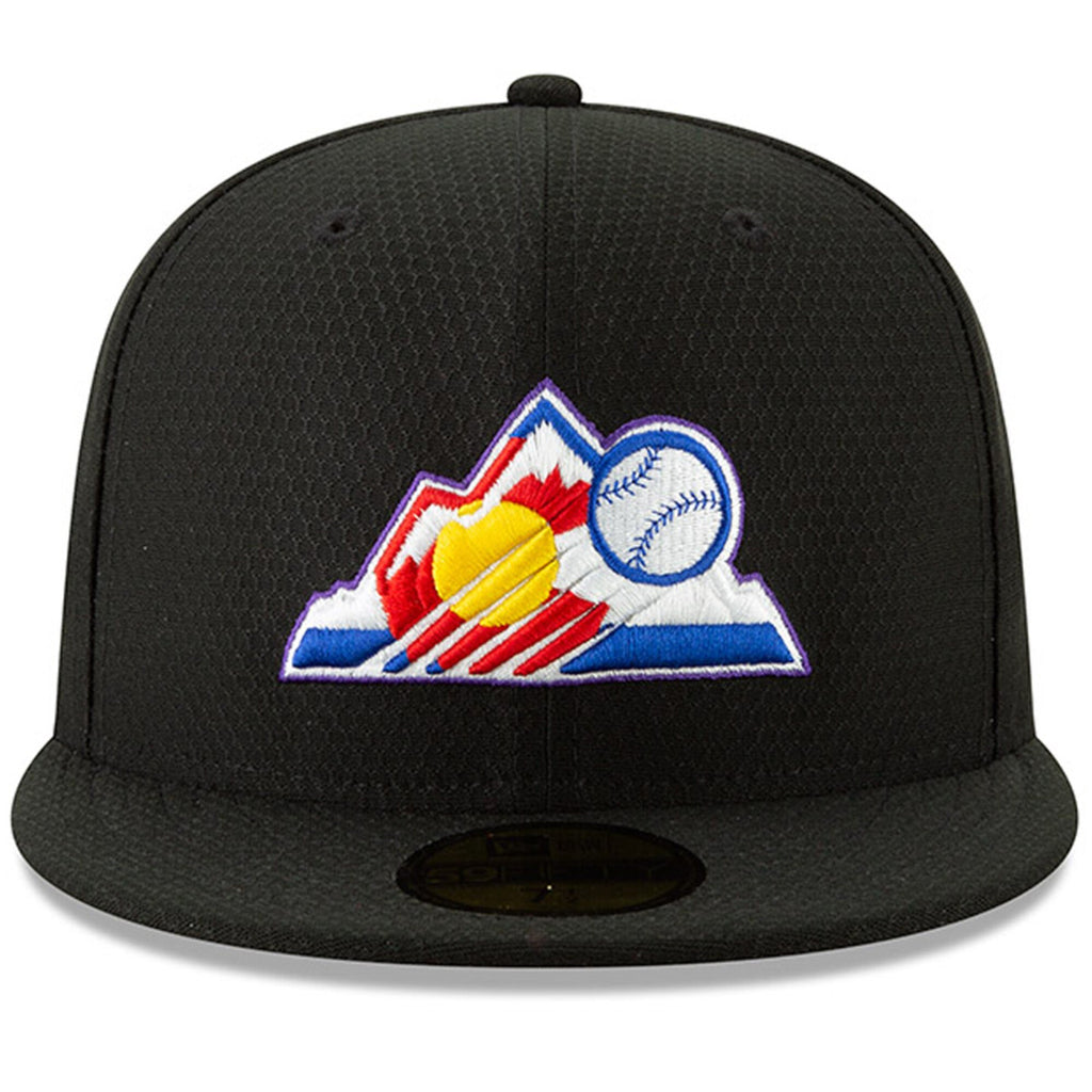 [11900043] Mens New Era MLB 2019 Batting Practice 59FIFTY Fitted Colorado Rockies
