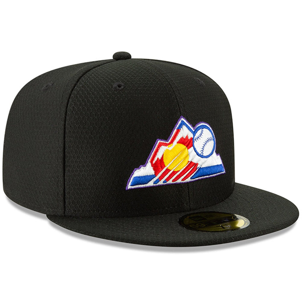 [11900043] Mens New Era MLB 2019 Batting Practice 59FIFTY Fitted Colorado Rockies