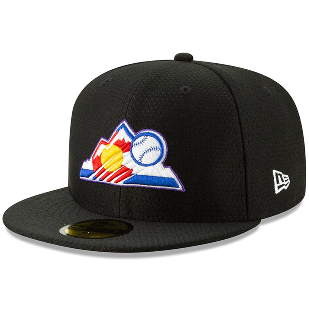 [11900043] Mens New Era MLB 2019 Batting Practice 59FIFTY Fitted Colorado Rockies