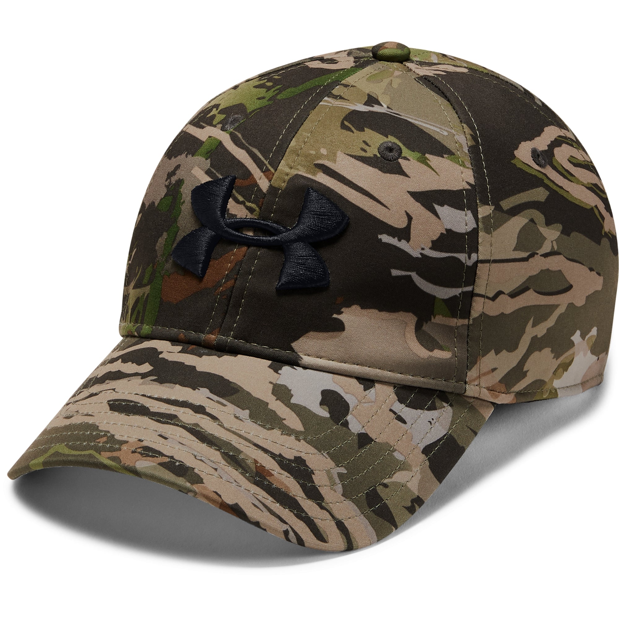 [1318532-940] Mens Under Armour Camo Stretch Fit Cap