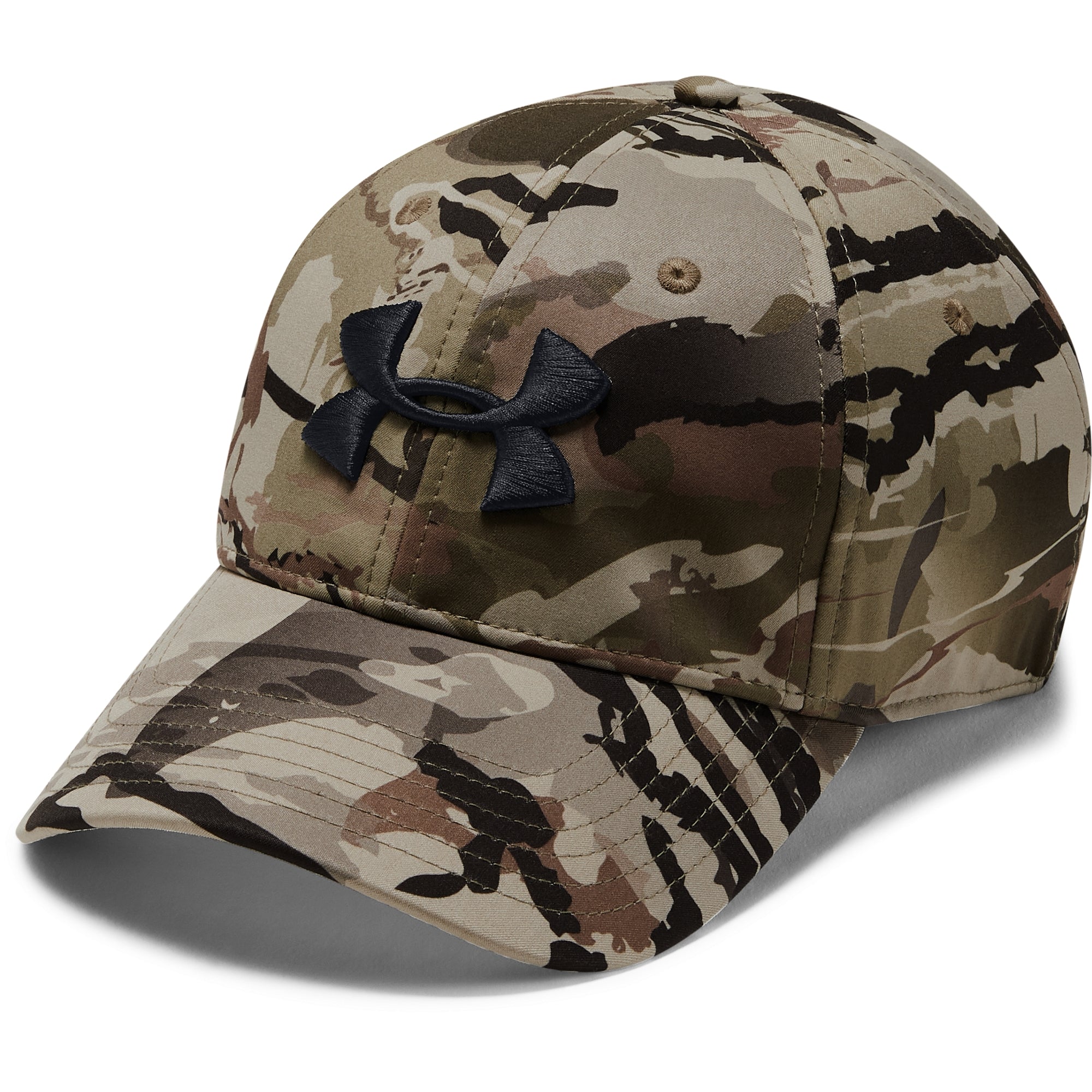 [1318532-999] Mens Under Armour Camo Stretch Fit Cap