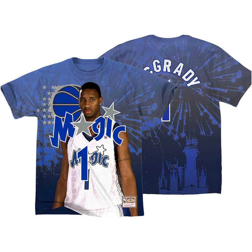 Mens Mitchell & Ness NBA City Pride Short Sleeve Tee Orlando Magic Tracy McGrady - sneakAR