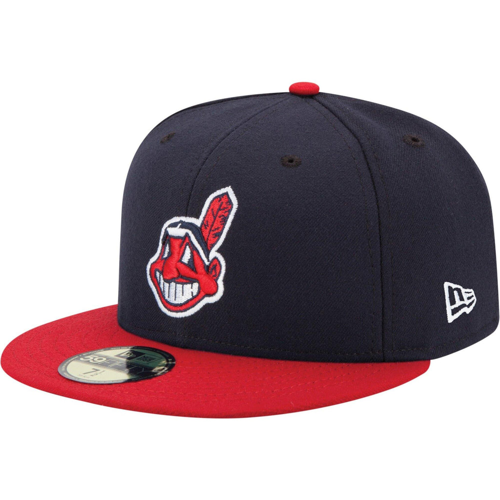 [70360926] Mens New Era MLB Authentic Collection 59Fifty Fitted Cleveland Indians 2017 Home - sneakAR