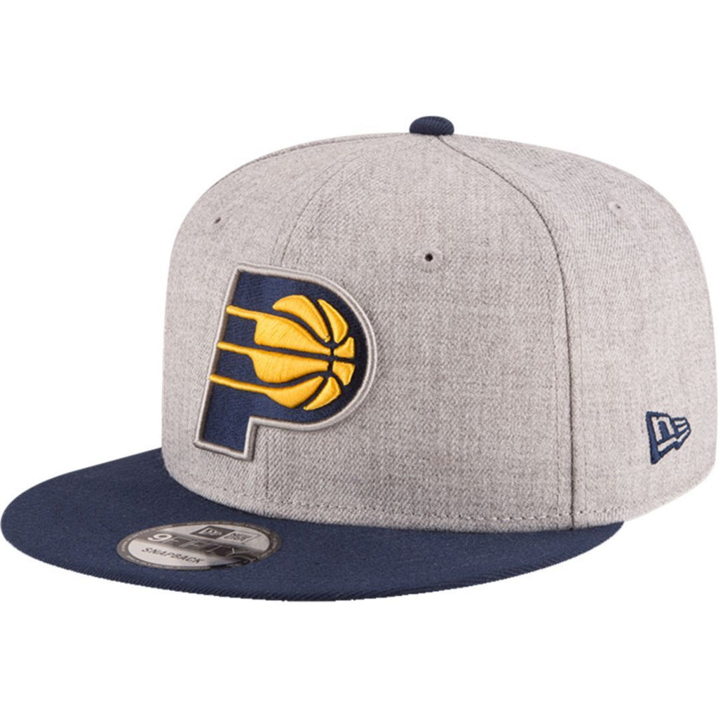 [70353711] Mens New Era NBA 950 2-Tone Heather Gray Snapback Cap Indiana Pacers