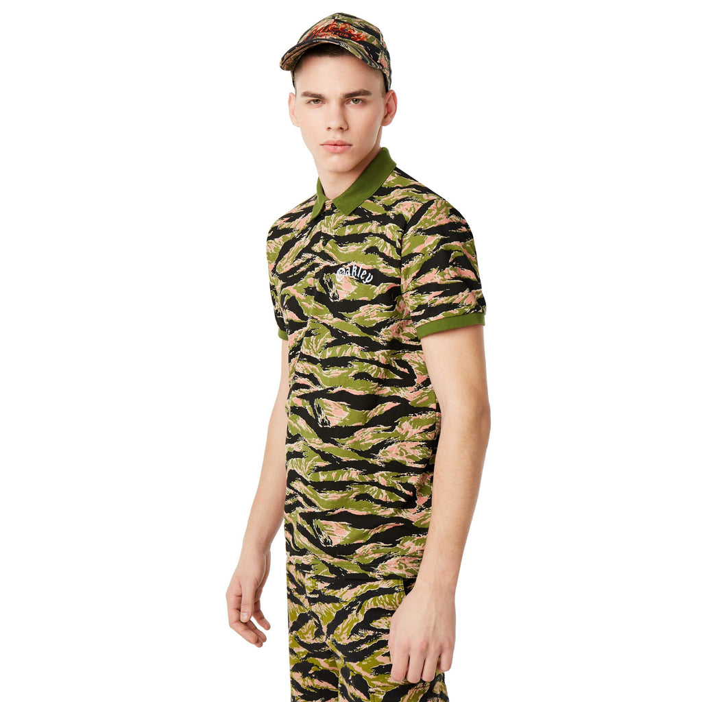 [434448-98T] Mens Oakley Tiger Camo Piquet SS Polo TNP - sneakAR