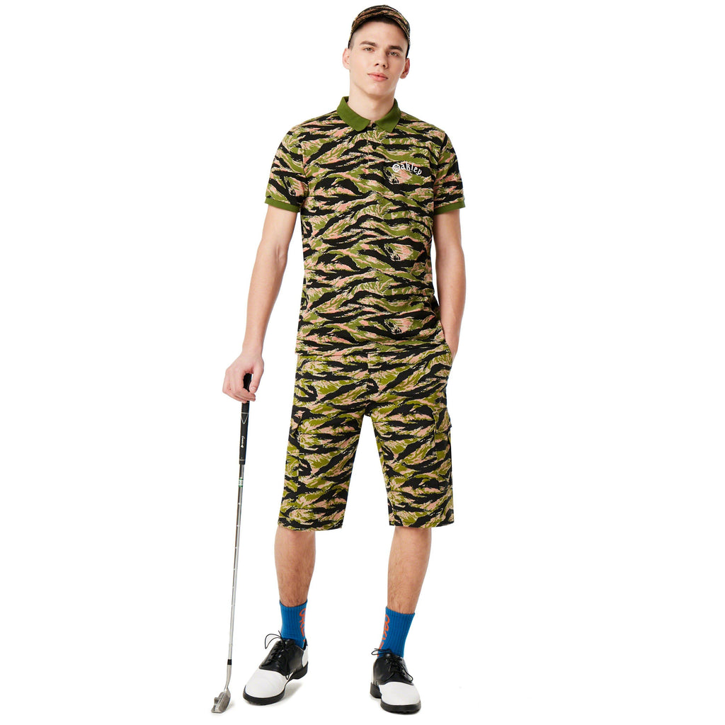 [434448-98T] Mens Oakley Tiger Camo Piquet SS Polo TNP - sneakAR