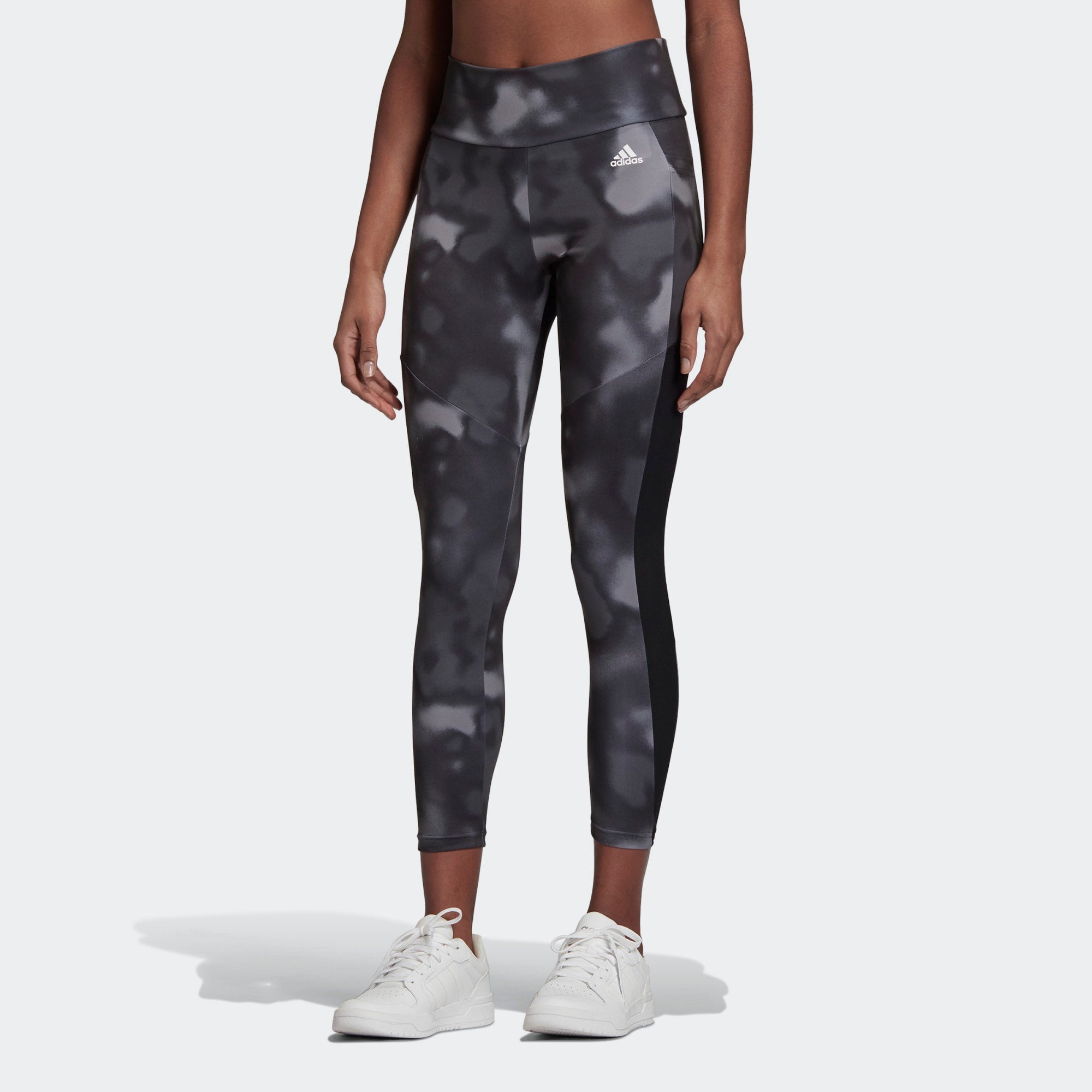 [GD4652] Womens Adidas Designed To Move Allover Print 7/8 Leggings