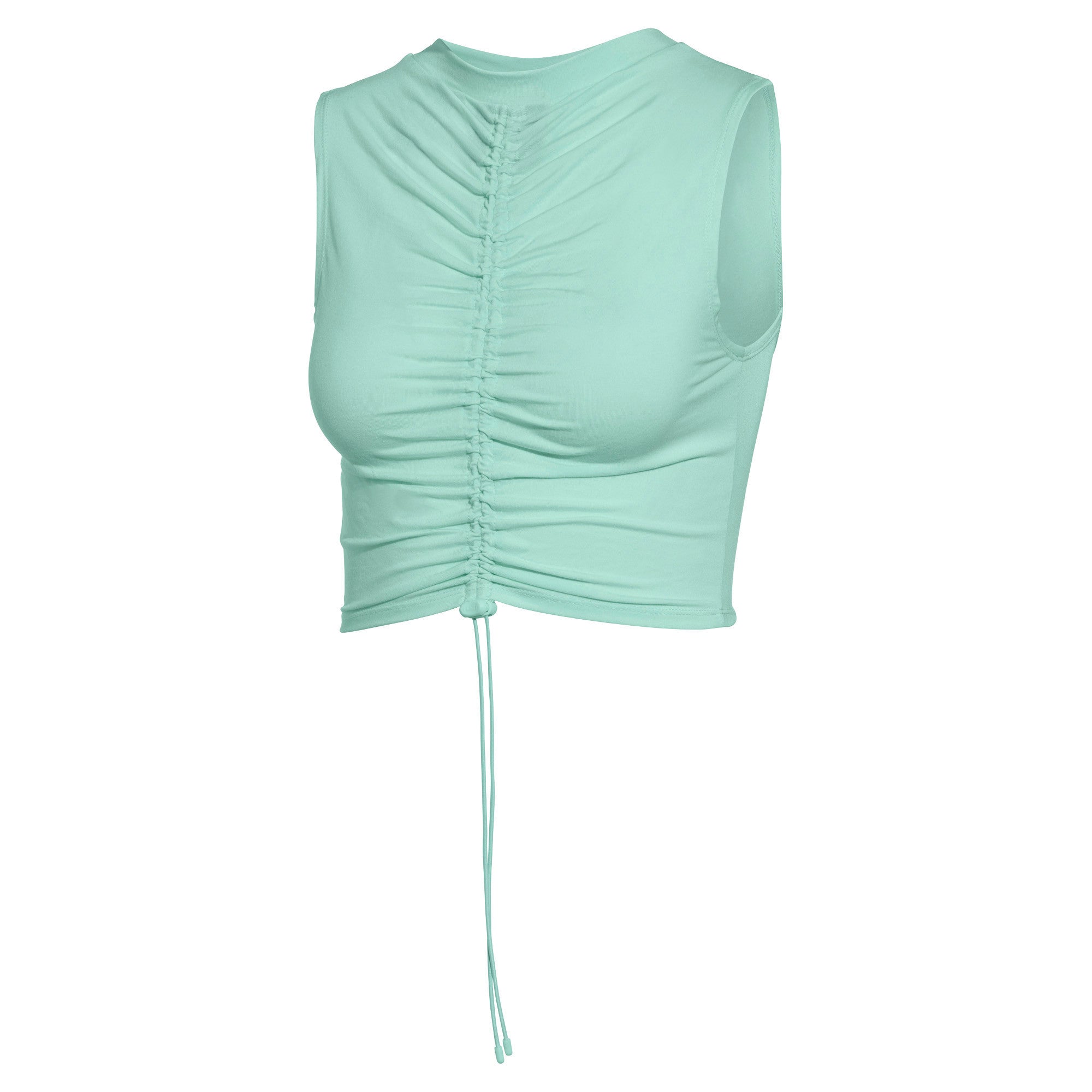 [577243-02] Womens Puma x Fenty by Rihanna Ruched Sleeveless Crew Neck