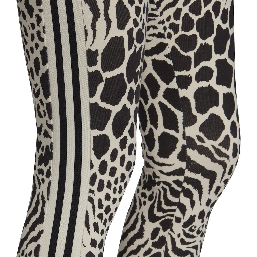 [DV0114] Womens Adidas Originals Animal Print 3 Stripe Leggings