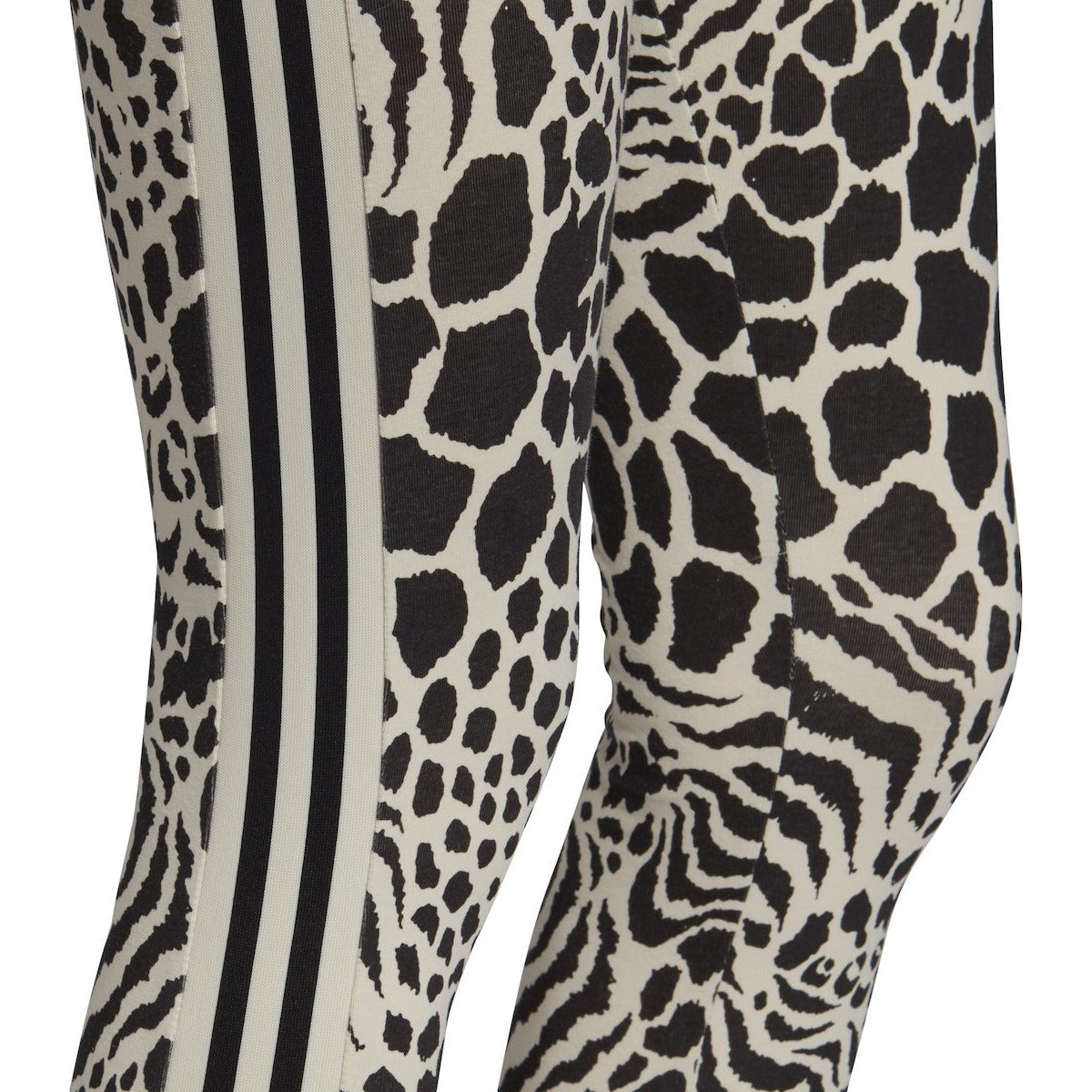 [DV0114] Womens Adidas Originals Animal Print 3 Stripe Leggings