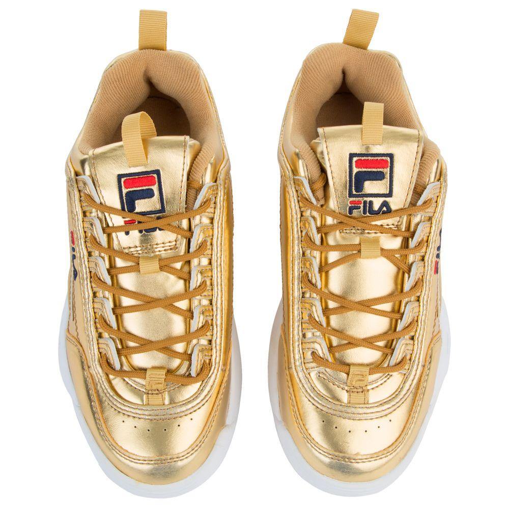 [5FM00040-720] Womens Fila Disruptor II Premium Metallic - sneakAR