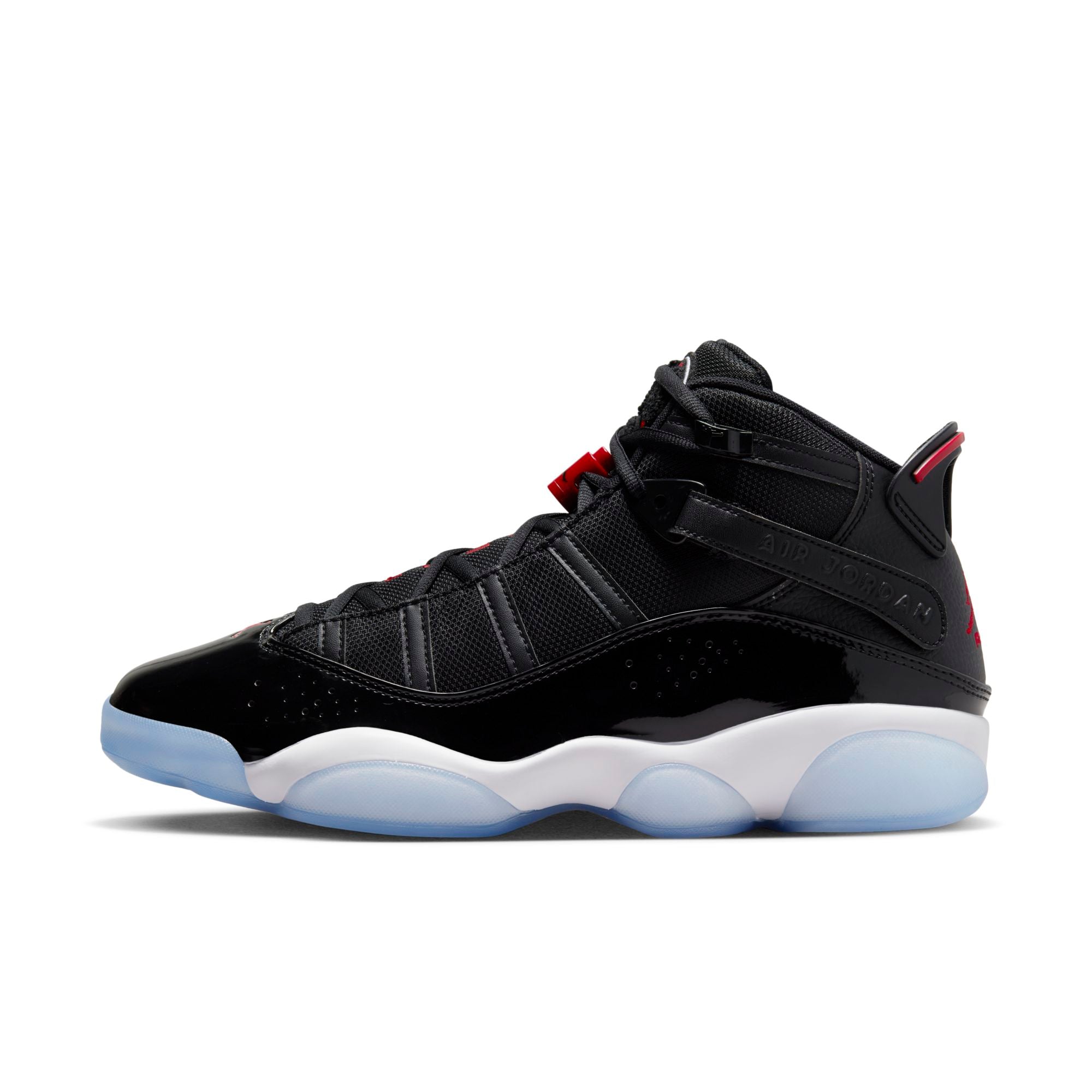 [322992-064] Mens Air Jordan 6 RINGS 'BLACK GYM RED'