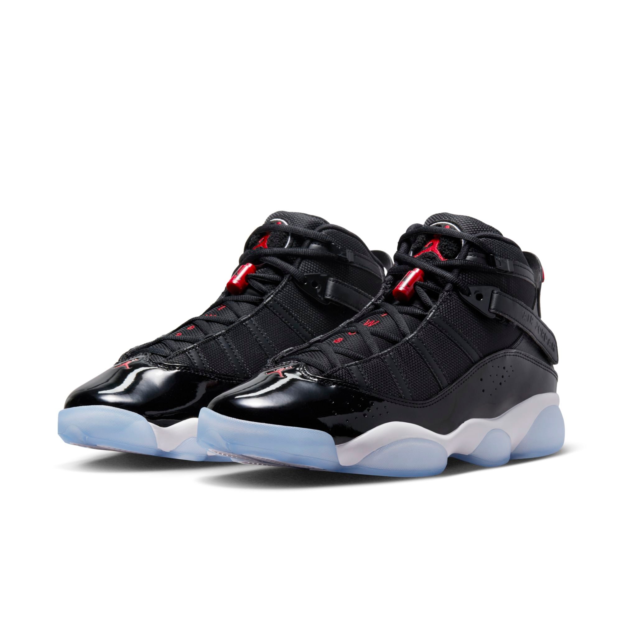 [322992-064] Mens Air Jordan 6 RINGS 'BLACK GYM RED'