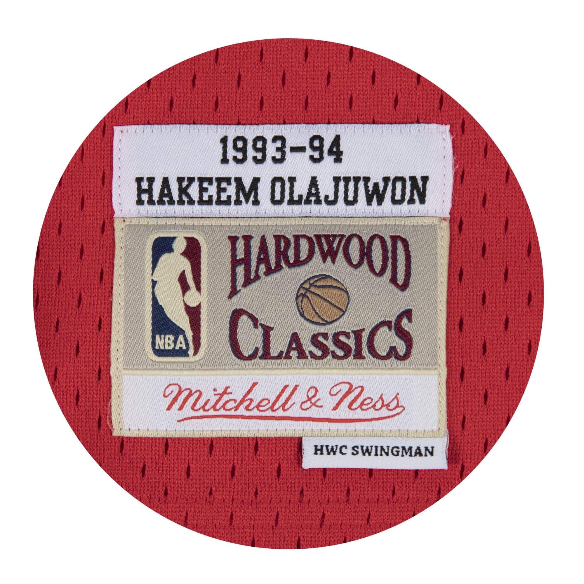 [353J311FGYHOL] Mens Mitchell & Ness NBA Hakeem Olajuwon 1993-94 Swingman Jersey Houston Rockets
