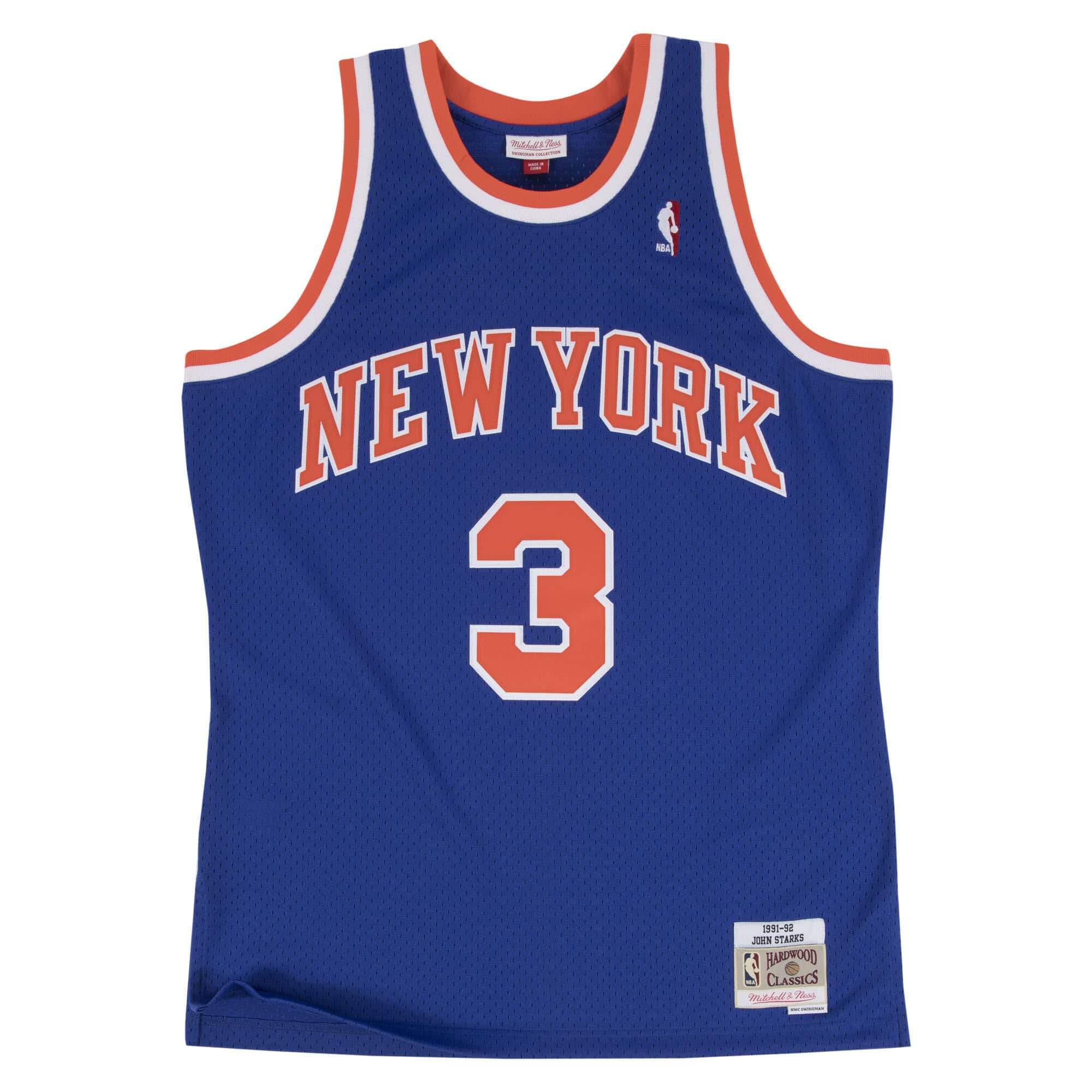 [353J318FGYJSA] Mens Mitchell & Ness NBA John Starks Swingman Jersey 1991-92 New York Knicks