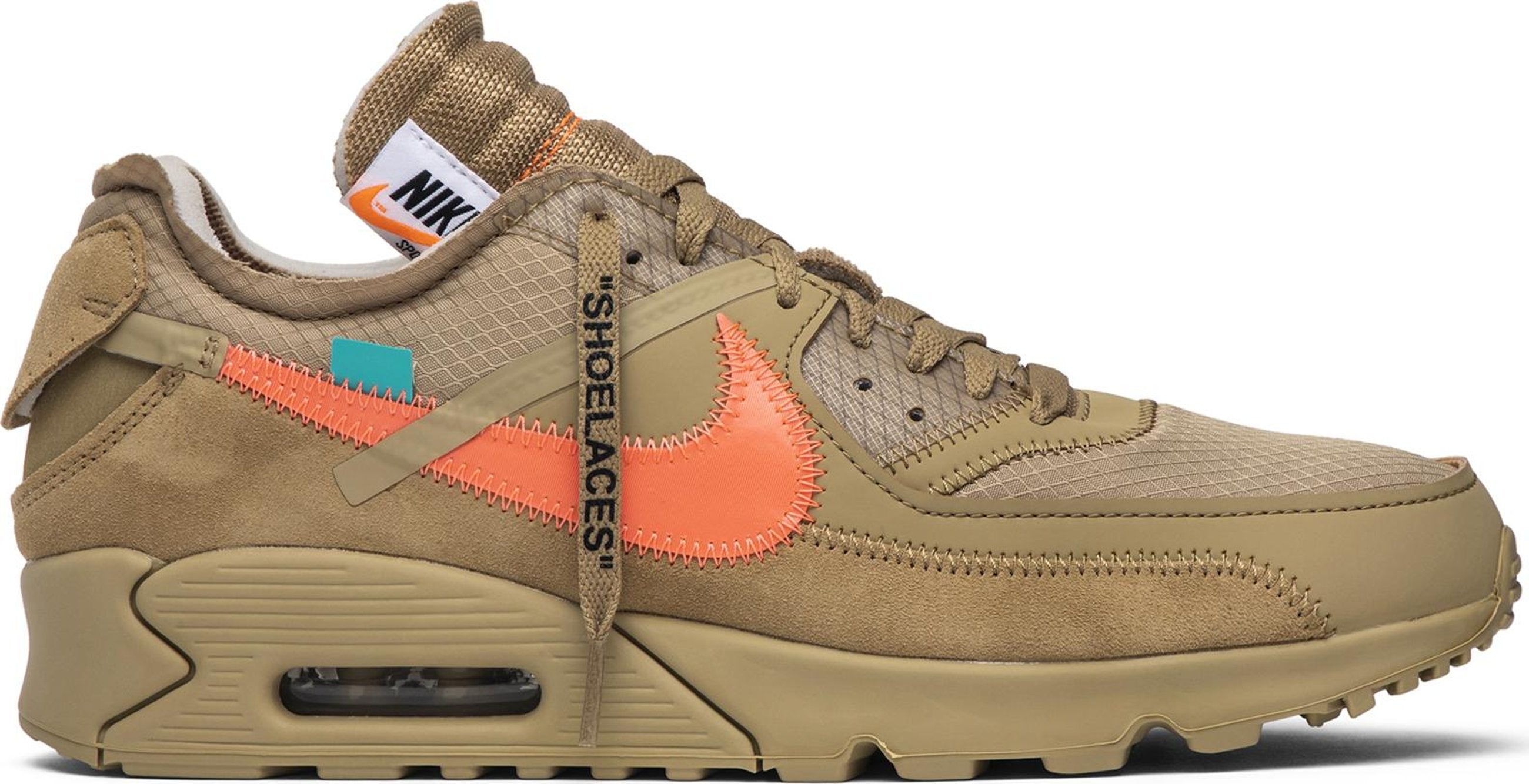 [AA7293-200] Mens Nike Air Max 90 'OFF-WHITE Desert Ore'