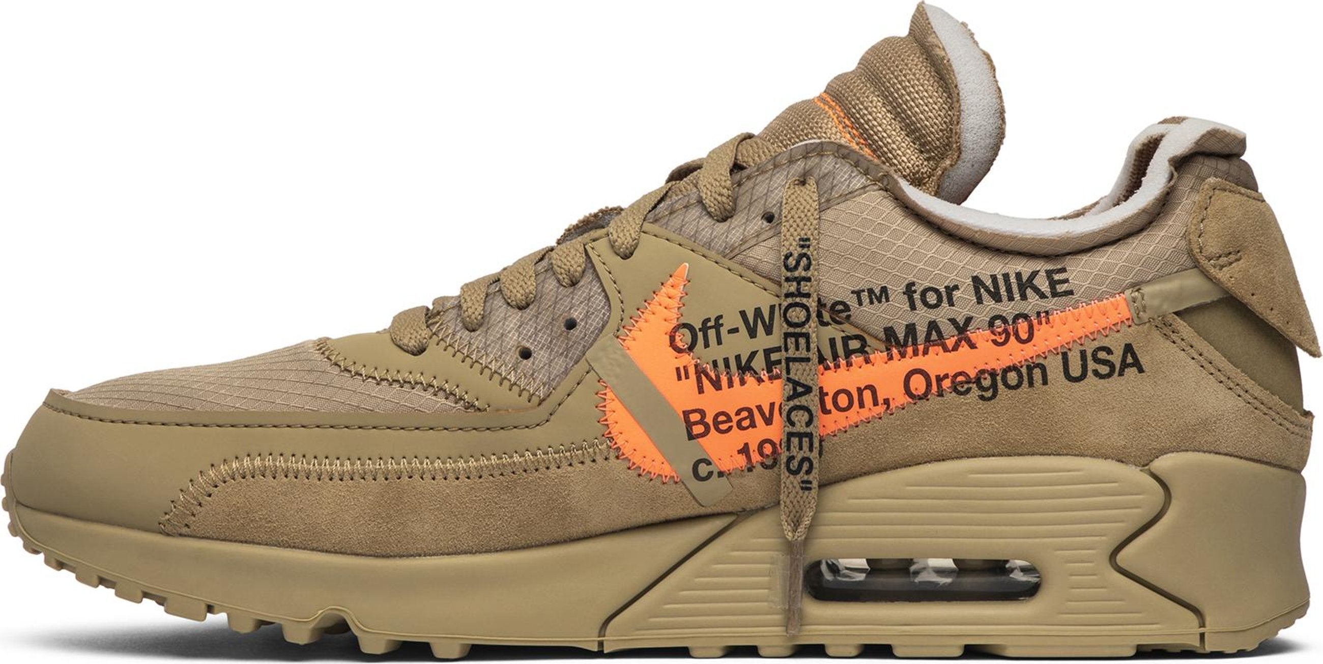 [AA7293-200] Mens Nike Air Max 90 'OFF-WHITE Desert Ore'