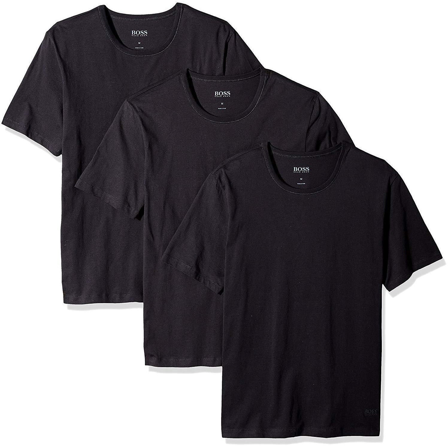[50325385-001] Mens Hugo Boss Cotton Crewneck T-Shirt 3 Pack