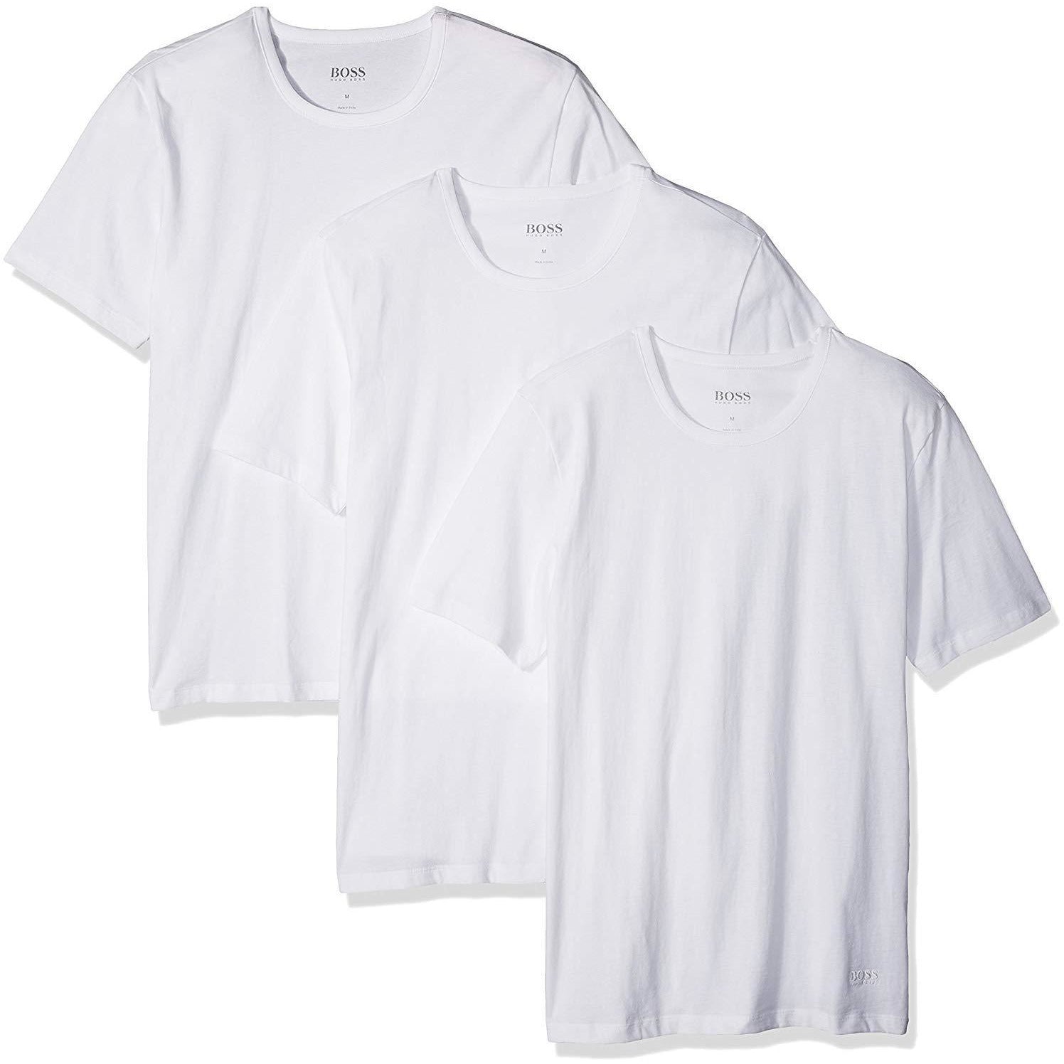 [50325385-100] Cotton Crewneck T-Shirt 3 Pack