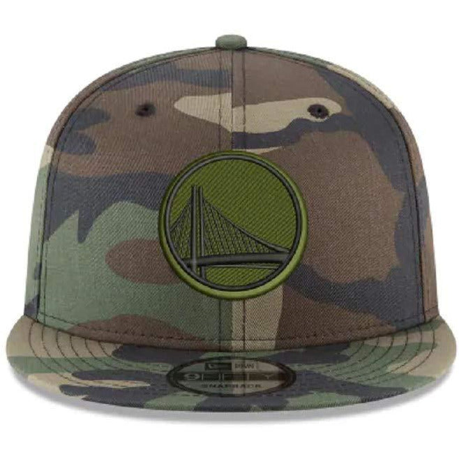 [70485996] Mens New Era NBA 950 Woodland Camo Snapback Cap Golden State Warriors