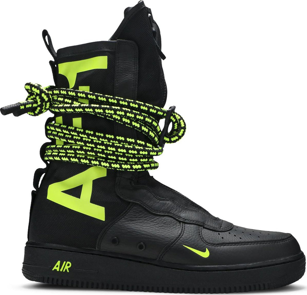 [AA1128-003] Mens Nike SF AIR FORCE 1 HIGH 'Black/Volt'