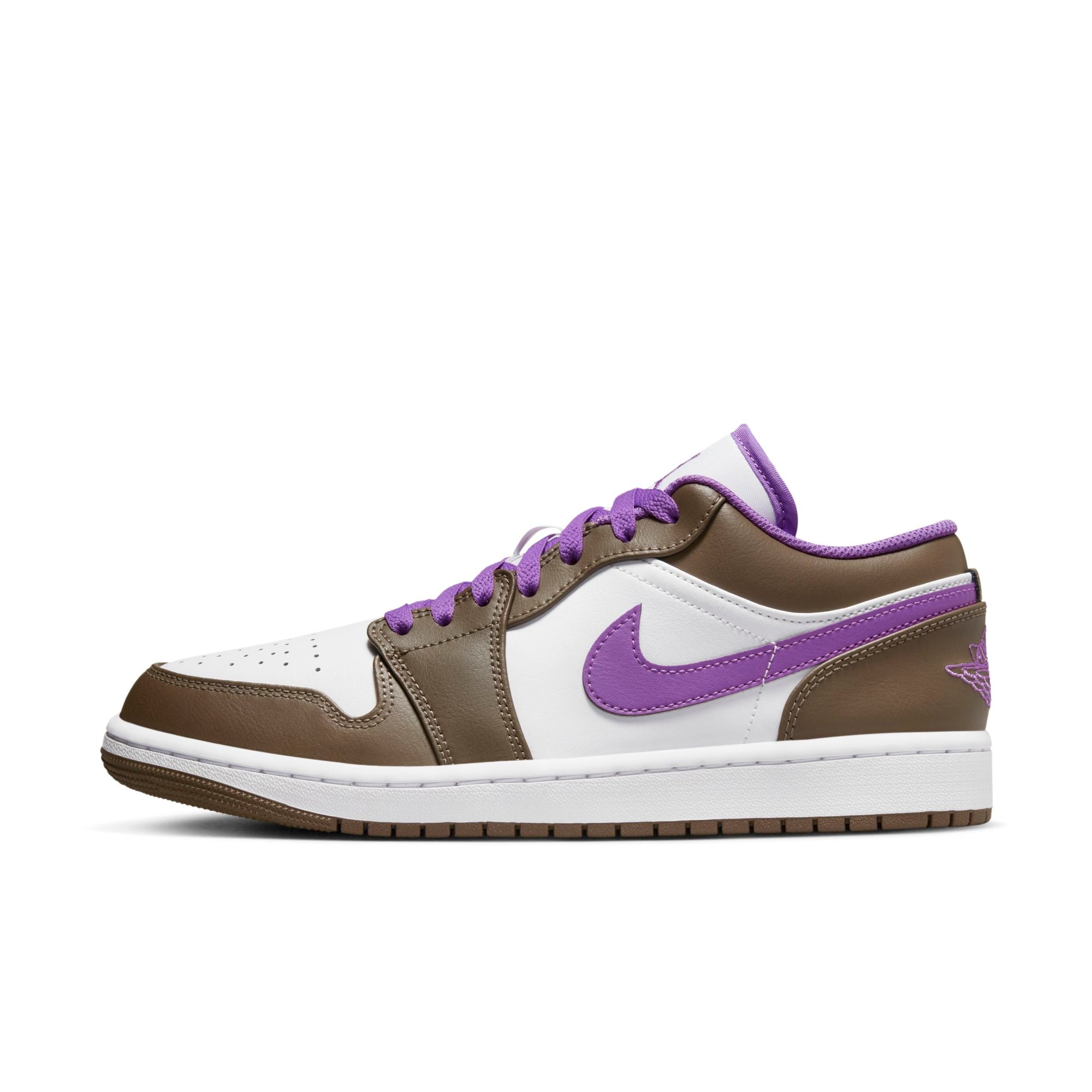 [553558-215] Mens Air Jordan RETRO 1 LOW 'PURPLE MOCHA'